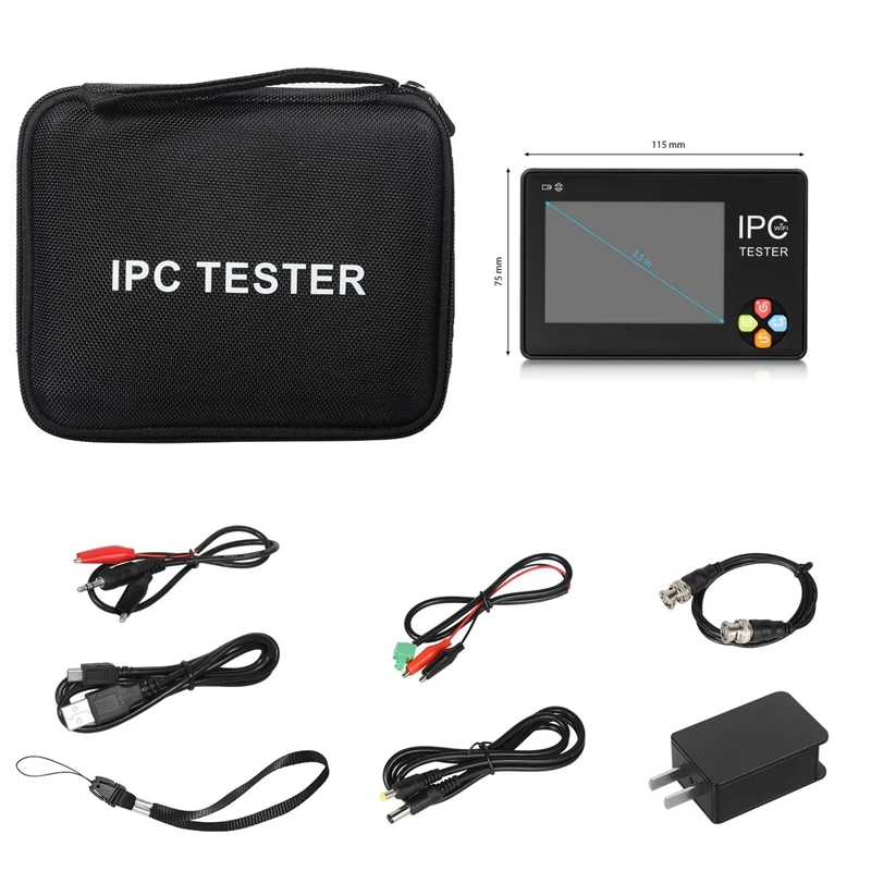 

3.5 Inches H.265 4K IP Monitor CCTV Tester IP AHD CVI CVBS TVI IP Tester Camera ONVIF PTZ WIFI 12V1A Wireless Output WIFI Video