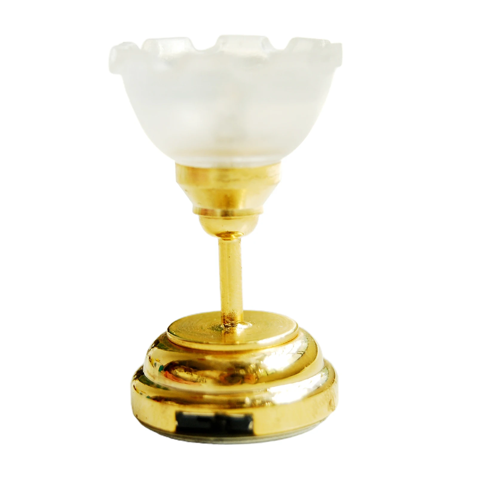 

White Shade LED Warm Lighting Ceiling Lamp with Switch Battery Operate Home