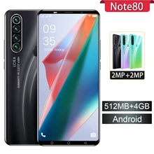 Note80 smartphone versão global telefone celular 512mb ram + 4gb rom hd câmera desbloqueado sim duplo android mobilephone (4)