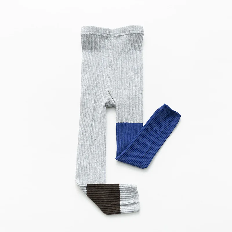 Весенние новые детские колготки корейские леггинсы для девочек 1 7 лет с двойными