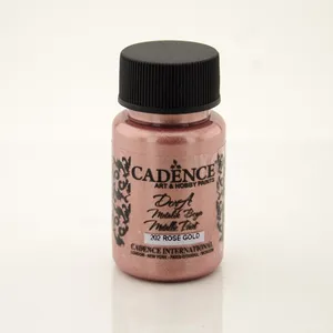 Серебристая металлическая краска Cadence Dora 202, розовое золото, 50 мл