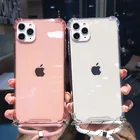 Прозрачный ударопрочный чехол через плечо для iphone 12 Pro Max 11 Pro Max 12MiNi 7 8 6S Plus X XS Max XR SE 2020