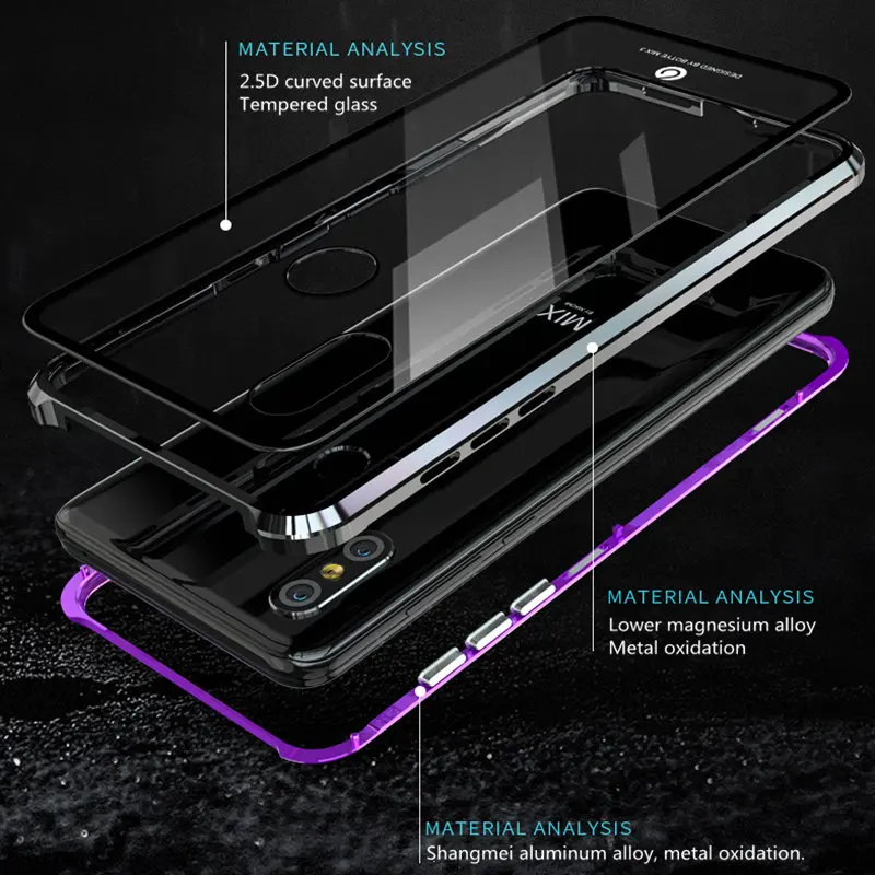 Роскошный защитный Магнитный чехол на весь корпус для huawei P30 Pro P20 mate 20 Pro 360, чехол из закаленного стекла на заднюю панель huawei P30Pro