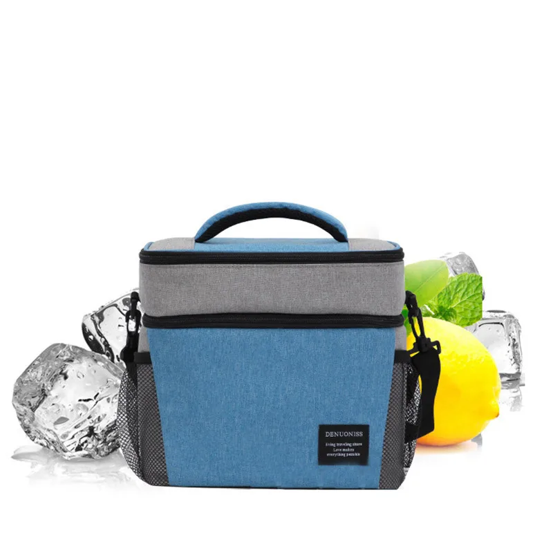Ткань Оксфорд креативная двухслойная сумка-холодильник сумки Доставка еды