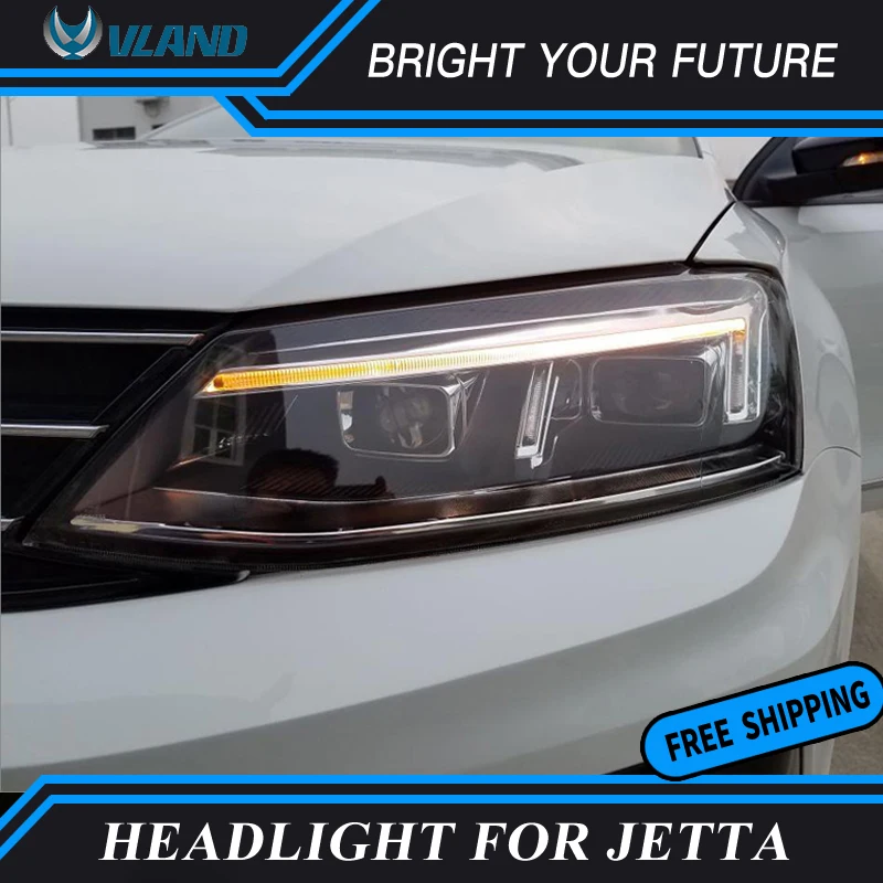 Налобный фонарь для Volkswagen VW Sagitar Jetta MK6 светодиодный головной светильник