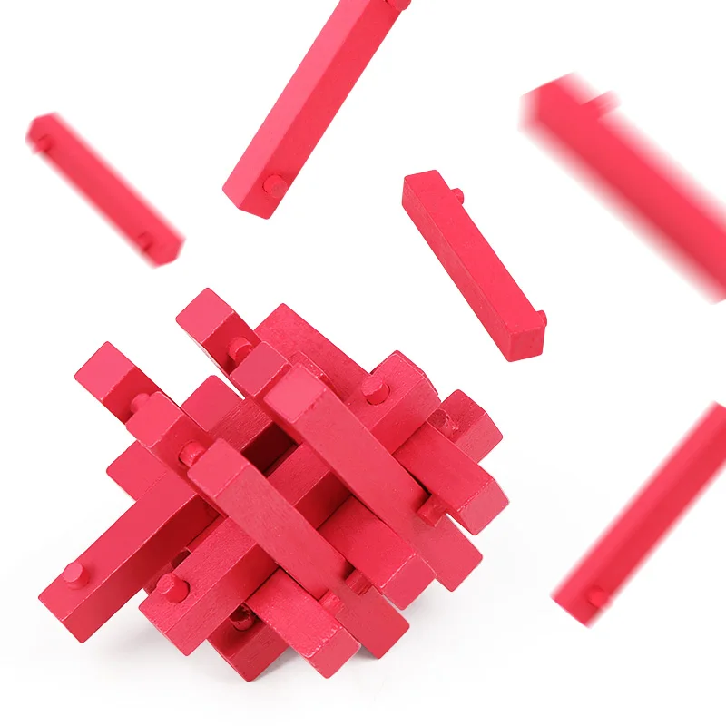 MITOYS 7 шт. замок 3D Деревянный Классический IQ деревянная головоломка Головоломка