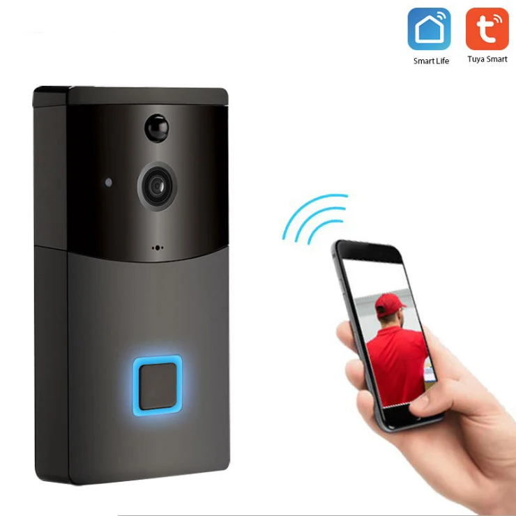 Беспроводной умный Wifi видео дверной звонок Домофон 1080P камера ночного видения Pir
