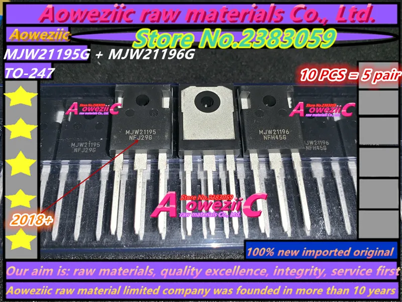 Aoweziic 2018 + ( 10 шт. = 5 пар) 100% новый импортный оригинал MJW21195 MJW21196 MJW21195G MJW21196G TO 247