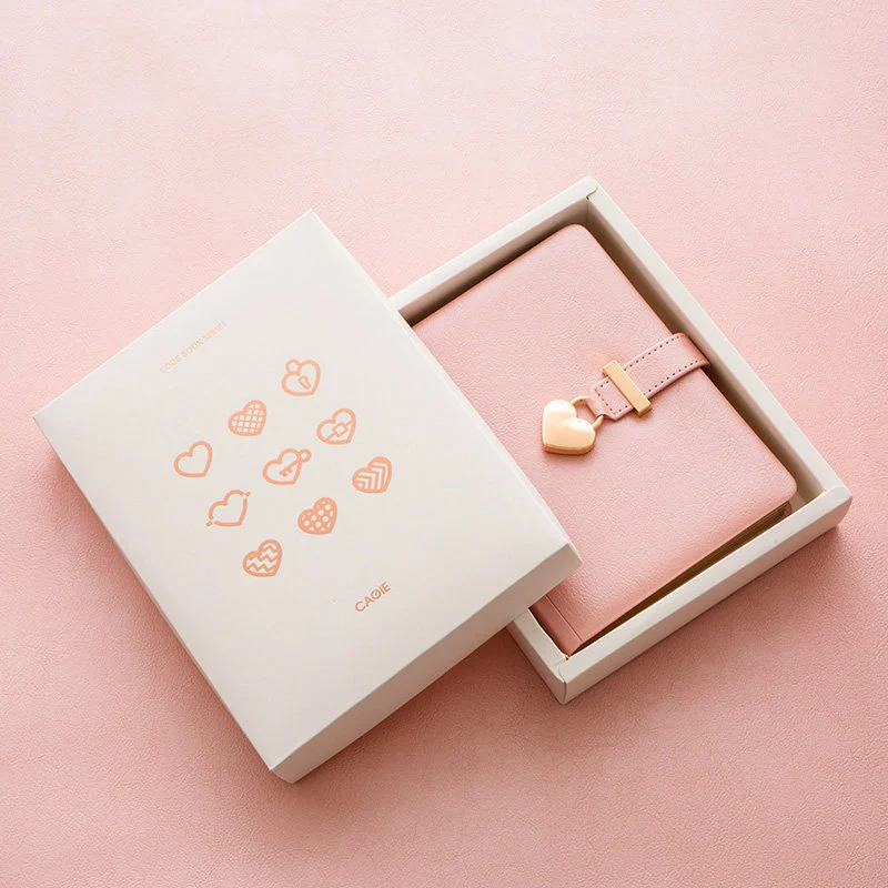 Cute B6 Diary with Lock Love Journal and Notebook Line Notepad Agenda Planner Organizer Couple Note Book Stationery Handbook | Канцтовары