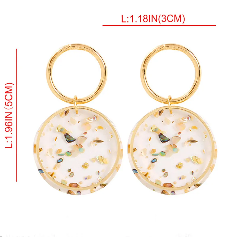 Женские Висячие серьги с жемчугом прозрачные акриловые в богемном стиле