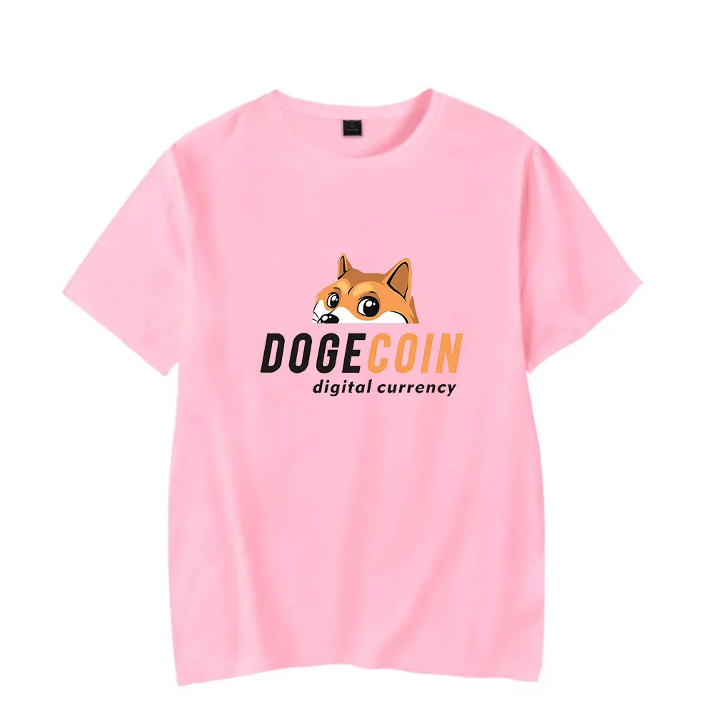 

WAWNI Dogecoin T Shirt Fashion Summer Short Sleeved T-Shirt Harajuku Casual Male Female Stylish 2020 Streetwear Kawaii Shirt