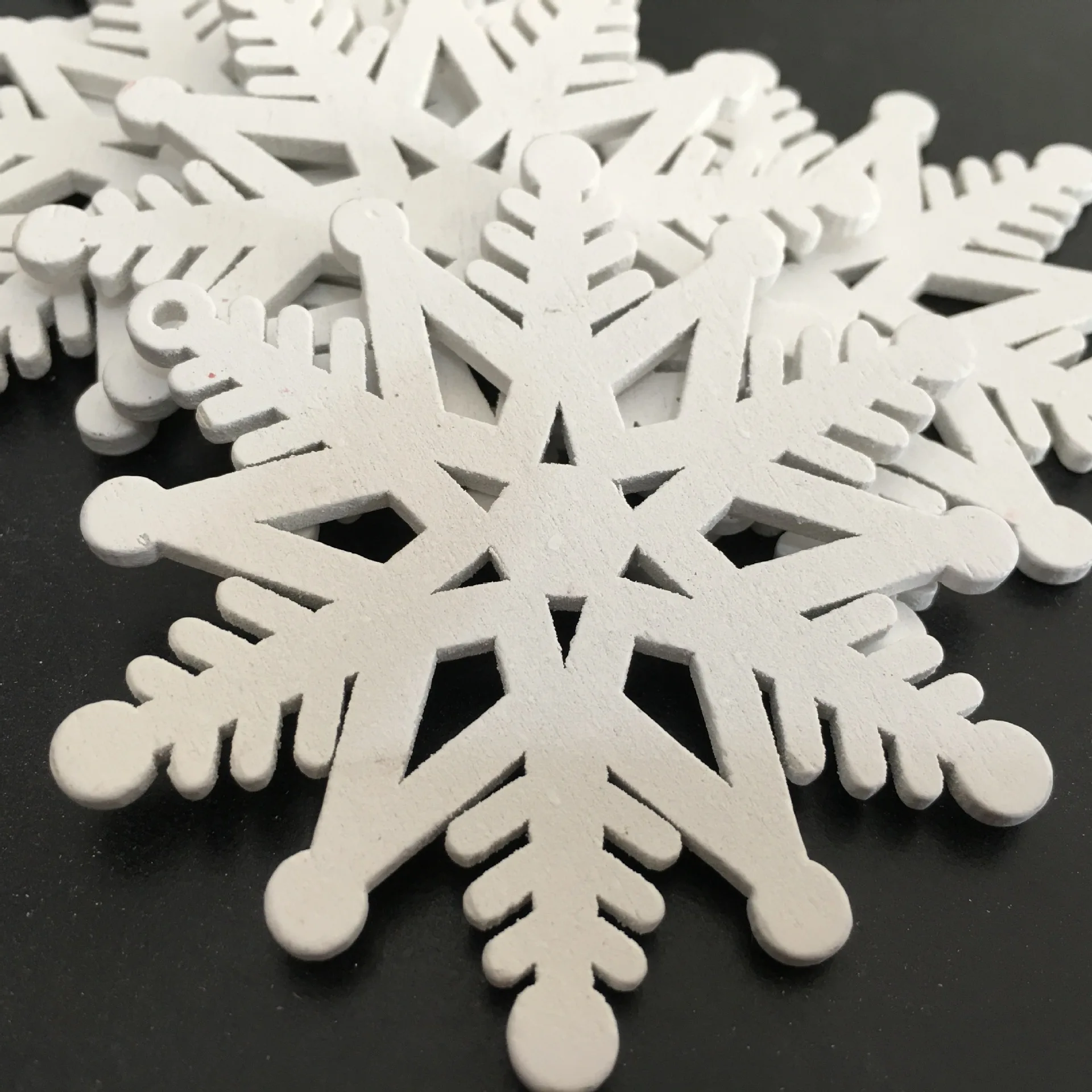 10pcs-11-white-snow2 10 шт. Рождественская елка деревянные украшения Рождественские украшения для дома Navidad деревянные подвесные Подвески Noel Декор год подарки - Цвет: 10pcs-11-white-snow2