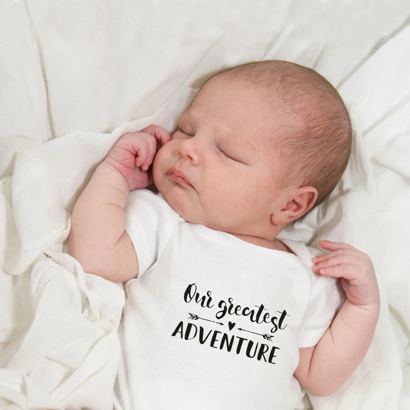 Одежда для новорожденных с буквенным принтом цельные комбинезоны детская одежда