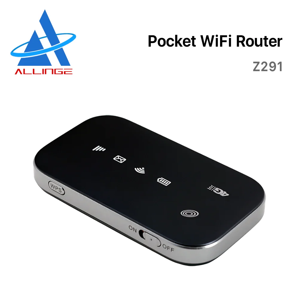 ALLINGE блокированный ZTEZ291DL Карманный 4G LTE модем Mifi WiFi роутер с Sim картой Горячая
