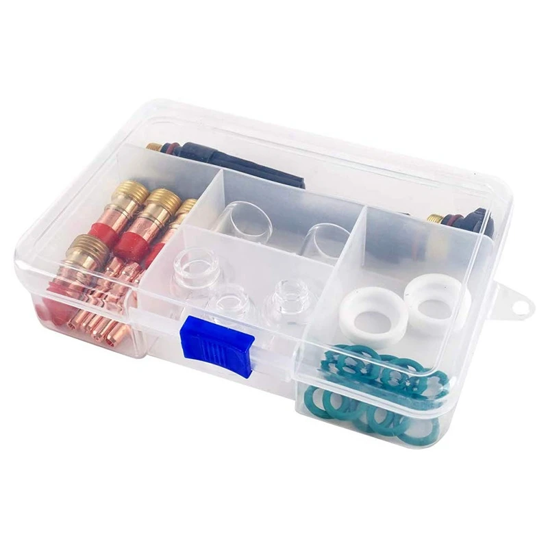 28 шт./компл. TIG сварочный фонарь газовый объектив 4 5 6 7 8 Pyrex Cup Kit для Tig WP 17/18/26