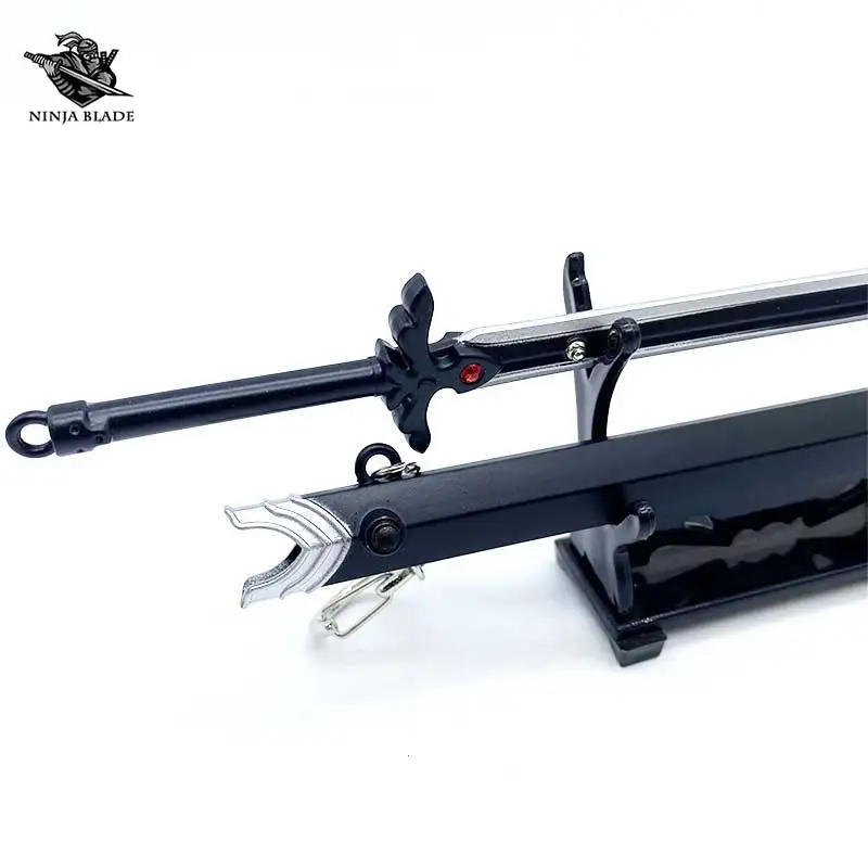 Меч искусство онлайн лезвие Кирито ночное небо меч синяя Роза Малый металический