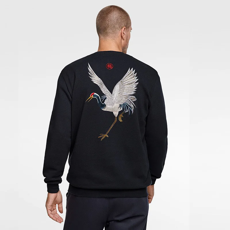 

PYJTRL Star Same Style Net Chinese Embroidered Fleece Jacket Man