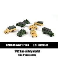 172 hummer plastic assembly model ww2 lightning truck model glue free assembly military chariot gift for boys