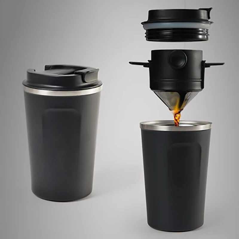 GURET Творческий Кофе горшок чайник с крышкой Нержавеющая сталь кружка бутылка для