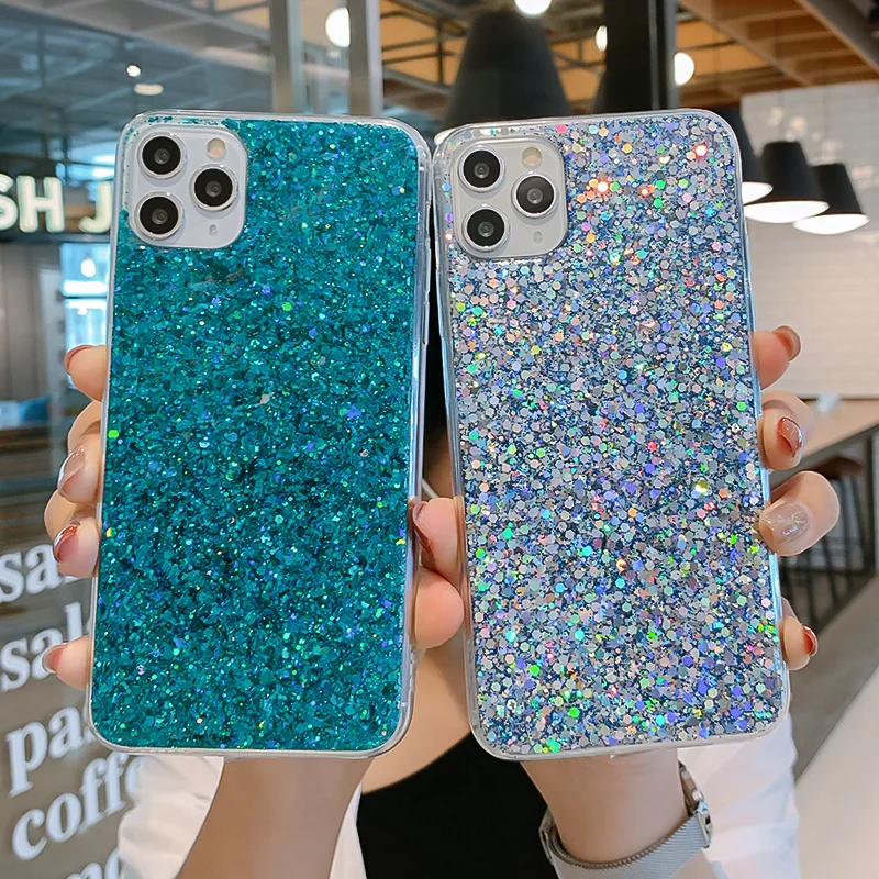 Чехол с блестками для iphone 11 pro max 5 5s SE 6 6S 7 7plus 8 8plus X XR XS MAX 11pro|Бамперы| |
