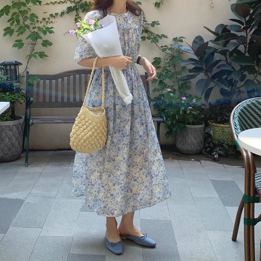 

Женское платье Sannian, летнее лоскутное платье с круглым вырезом и деревянными ушками