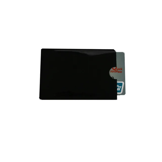 Black Красочные против сканирования RFID блокатор протектор кредитного банка держатель карты NFC Экранирование карты чехол для защиты конфиденциальности BAG1038 - Цвет: Black