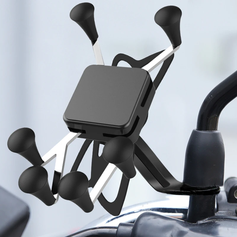 

XMXCZKJ Motorcycle mobile phone holder Universal smartphone holder for motorcycle rear view mirror 360 ° rotatable for Iphone 12