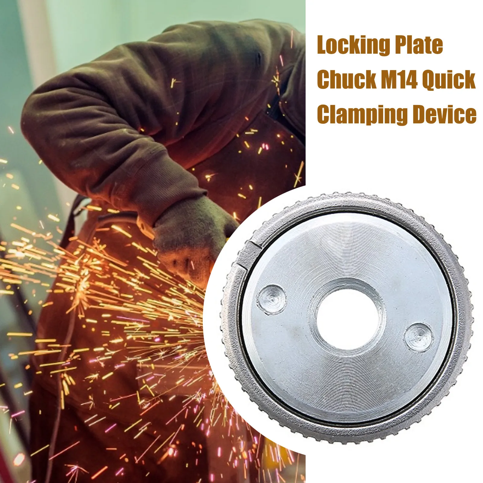 

Locking Plate Chuck For M14 Angle Grinder Chuck Tools Quick Clamping Quick Release Nut Clamp And Device Tool Parts