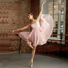 Женское лирическое балетное платье, шифоновое балетное платье для девочек, балетная пачка, танцевальная одежда для взрослых