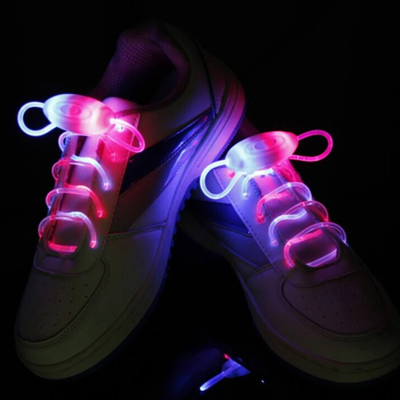 

LED Sport Shoe Laces Flash Light Up Glow Stick Strap Shoelaces Party Club 2021 New Arrival Promotion