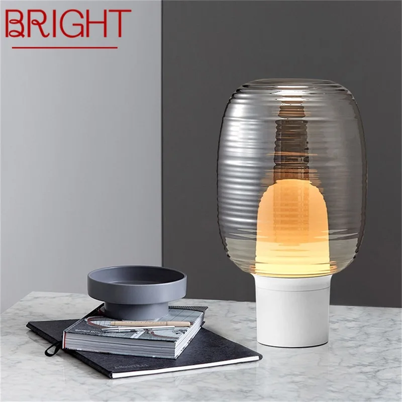 

BRIGHT Nordic Table Lamp Modern Creative LED Desk Light Decorative for Home Bedside Bedroom