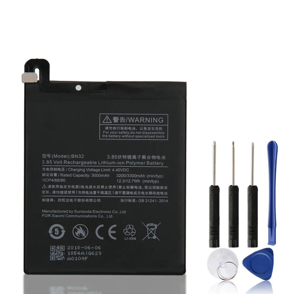 BN32 Phone Battery For Xiao mi 3300mAh Replacement + Tool | Мобильные телефоны и аксессуары