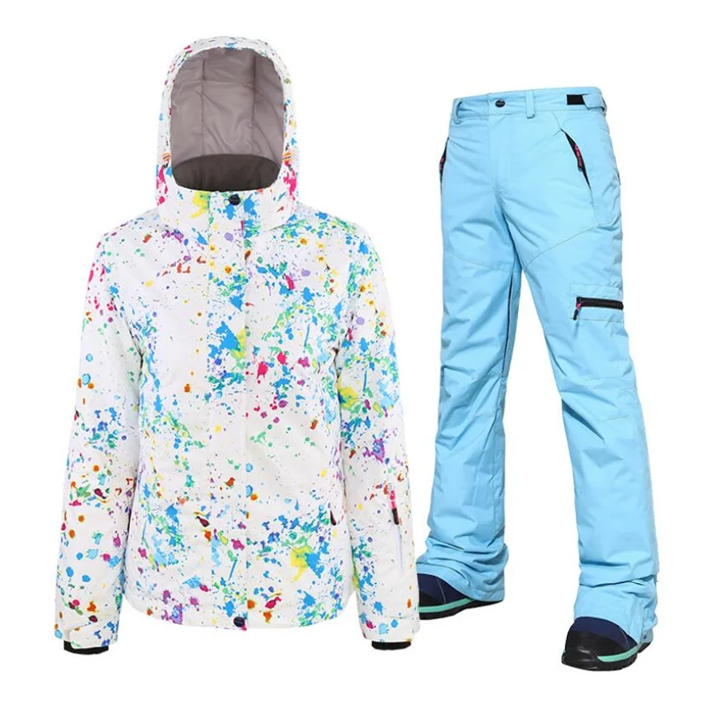горнолыжный костюм женскийлыжный лыжный женский зимний сноуборд спортивный
