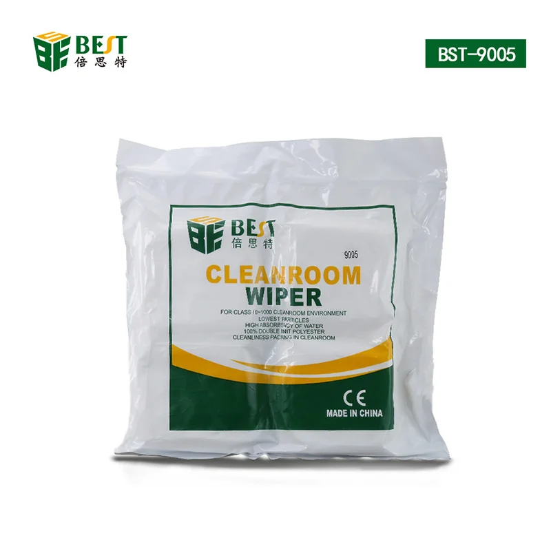 9x9" Class 100 Polyester Cleanroom Wiper ESD Dust Free Cloth Remover Mobile Phone LCD Screen Glasses Camera Cleaning | Инструменты