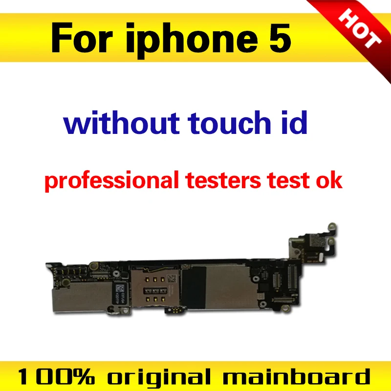 iCloud для iphone 5 материнская плата с полными чипами, оригинальная разблокированная материнская плата для iphone 5 5g с ОС, 16 ГБ 32 ГБ 64 ГБ