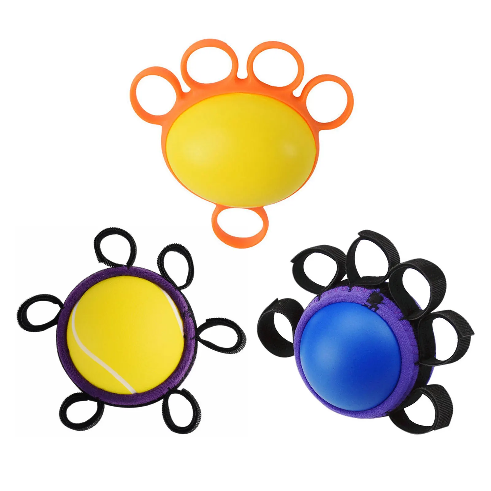 

Hand Grip Strengthener Hand Exerciser Ball for Physical Therapy Gym Fitness Finger Heavy Exerciser Strength Muscle Recovery Grip