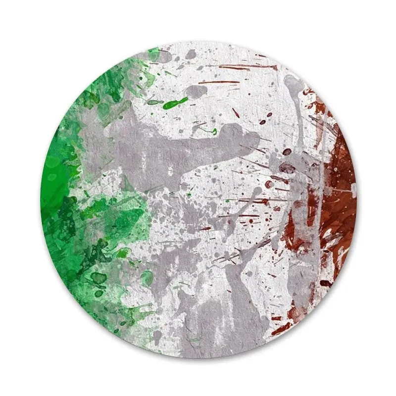 Значки 58 мм с итальянским флагом Ирландии значки металлические для украшения