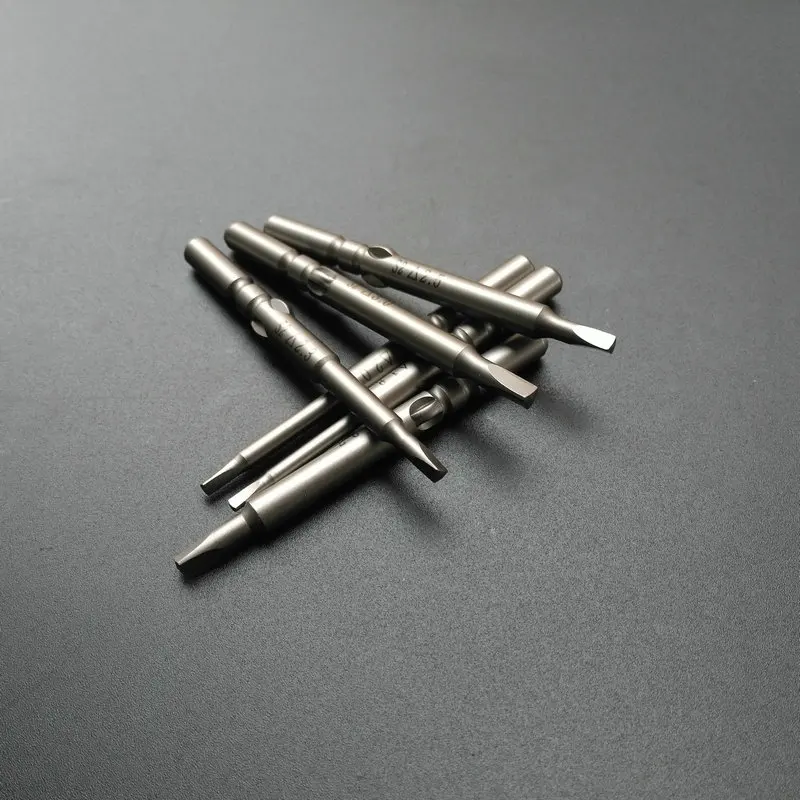 6 шт./компл. 801 Нескользящие Магнитный Треугольники отвертка бит S2 Сталь 5 мм