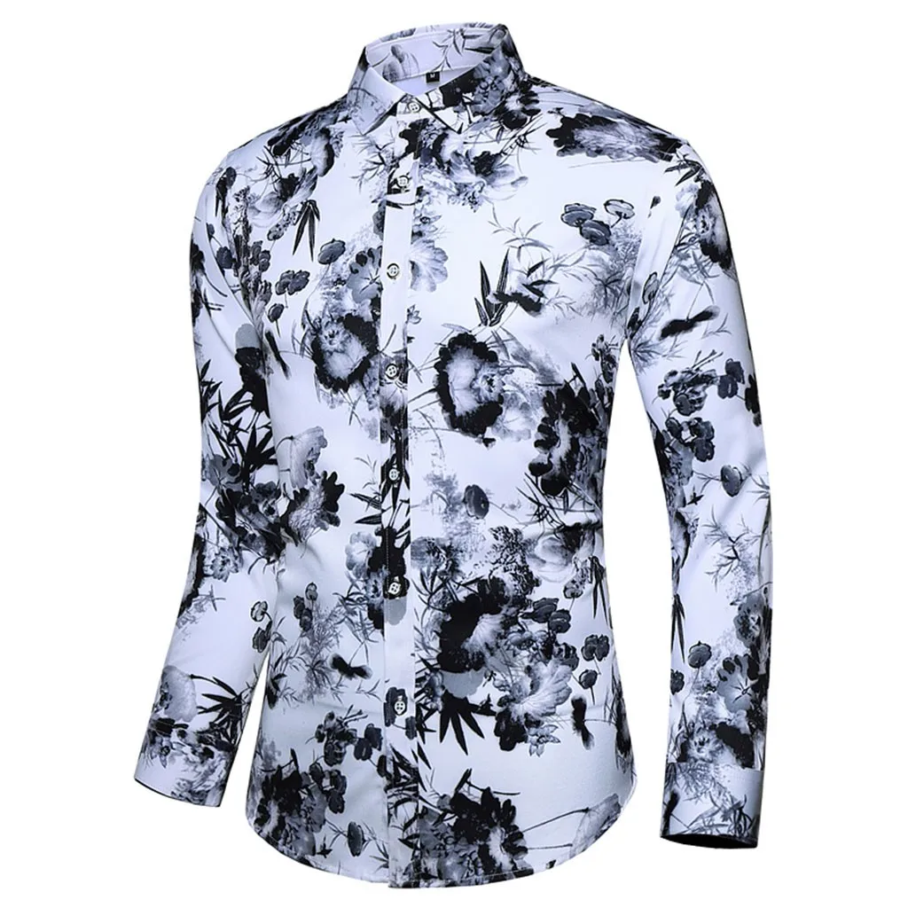 Мужские деловые мужские повседневные цветные тонкие платья с длинными рукавами