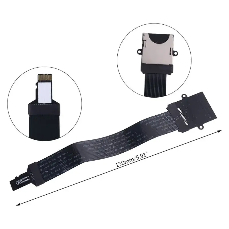 

SD card Female to TF micro SD Male (SD to TF)Flexible Memory Card Extension cable Extender Adapter reader reader Cord Linker