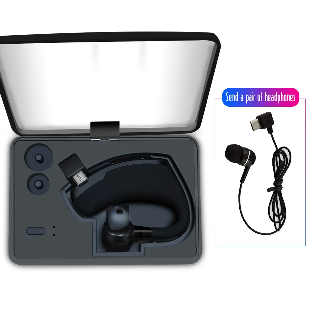 V9 black with box V9 новое обновление Bluetooth 5,0 наушники беспроводные наушники Blutooth наушники Handsfree спортивные наушники игровая гарнитура - Цвет: V9 black with box