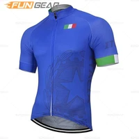 men cycling jersey set italy team cycling clothing short sleeve summer breathable bicycle classic uniform