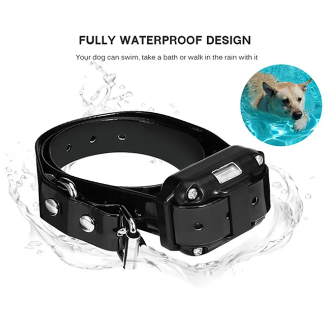 Electric Dog Training Collar Waterproof Dog Bark Collar Pet With Remote Control Rechargeable Anti Barking Device All Size Dogs 4