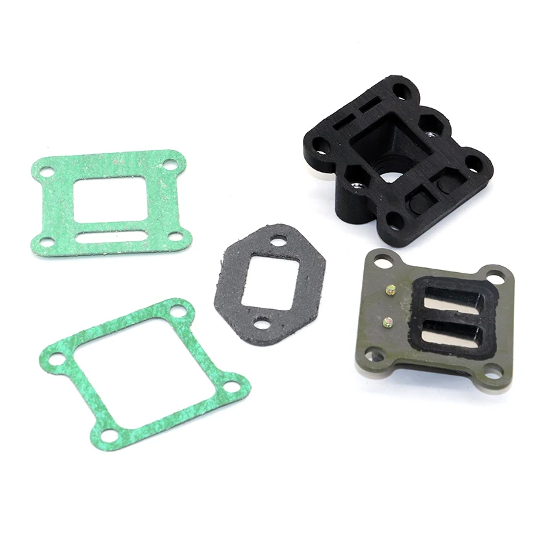 Язычковый клапан + впускной коллектор уплотнительные прокладки для 47cc 49cc мини