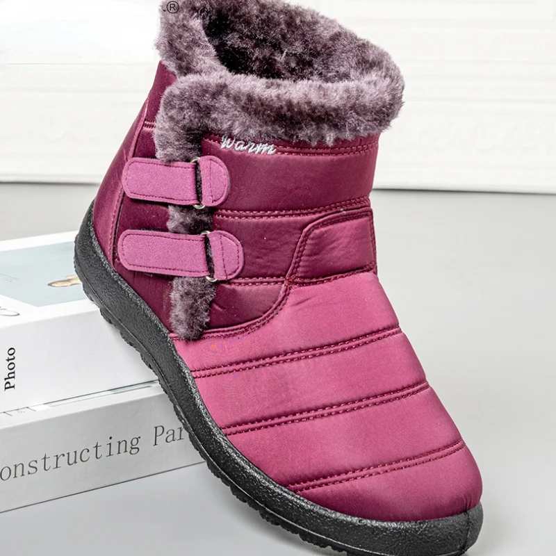 

Классические зимние женские сапоги для снежной погоды, водонепроницаемые женские брендовые сапоги, дизайнерские водонепроницаемые теплые...