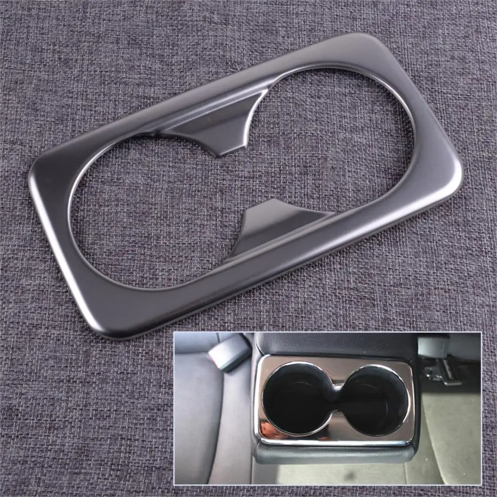 DWCX Нержавеющая сталь Серебряное заднее сиденье держатель стакана воды накладка
