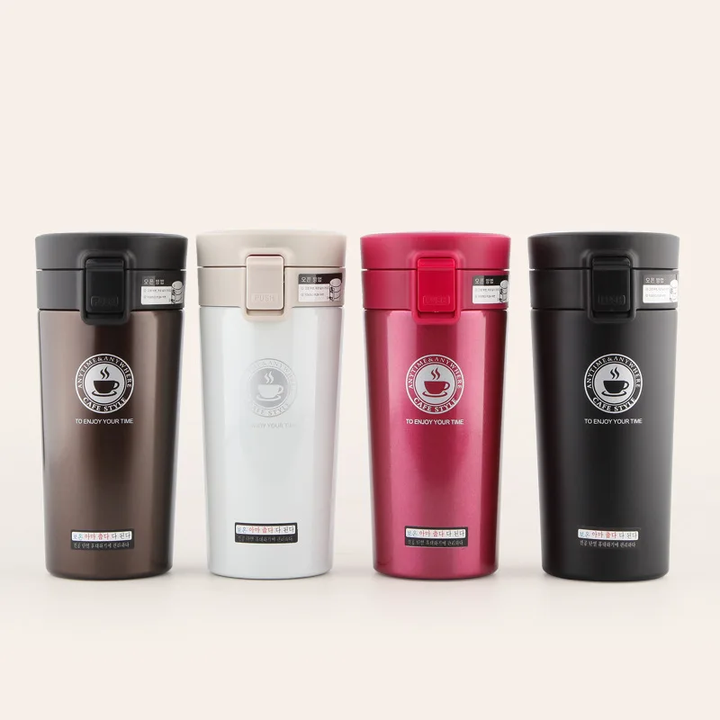 380 мл Термос с двойными стенками из нержавеющей стали чашка для кофе кружка