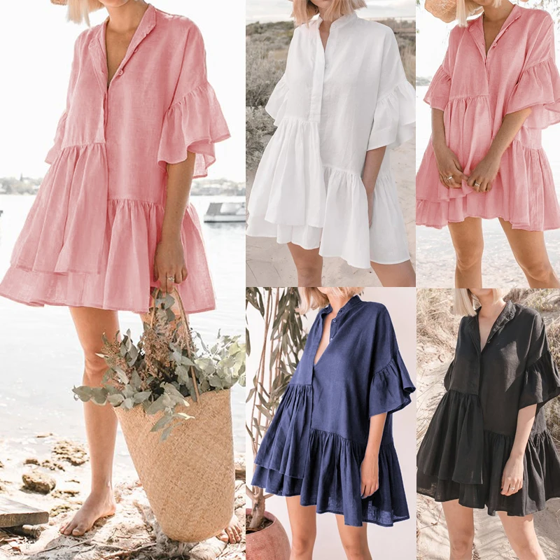 Женское сексуальное платье лето 2019 женские пляжные платья повседневные на