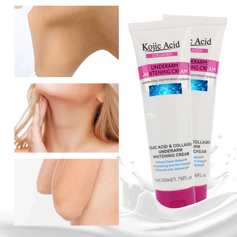 

Kojic Acid Armpit Whitening Cream Between Legs Knees Private Parts Whitening dark spot Armpit Whitener Intimate Body Lotion