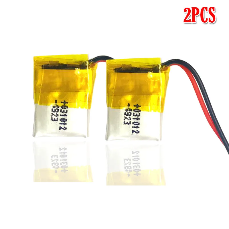 2pcs 3,7 V 30mAh 301012 литий-полимерная lipo аккумуляторная батарея для gps MP3 MP4 PAD DVD DIY bluetooth наушники Динамик телефон - Цвет: 2pcs